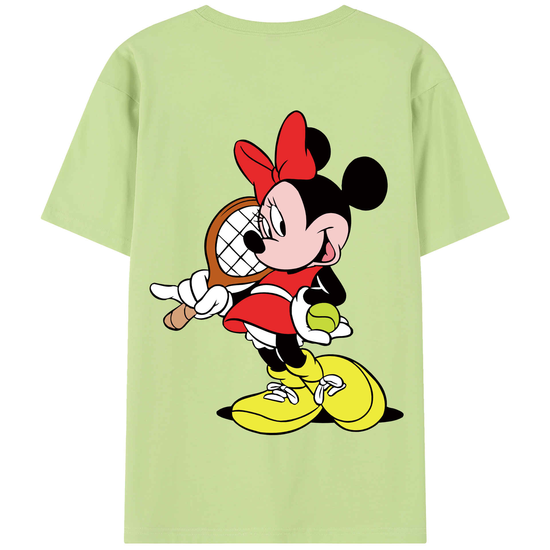 （画像用） ミッキーマウス Mickey Mouse 綿100％半袖Tシャツ（背面プリント）